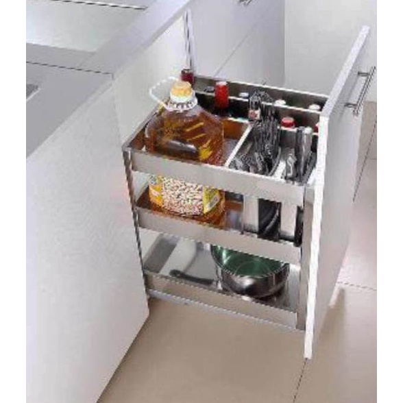 Rak Dapur - Rak Botol Dan Bumbu Tarik Knockers Sw-450A