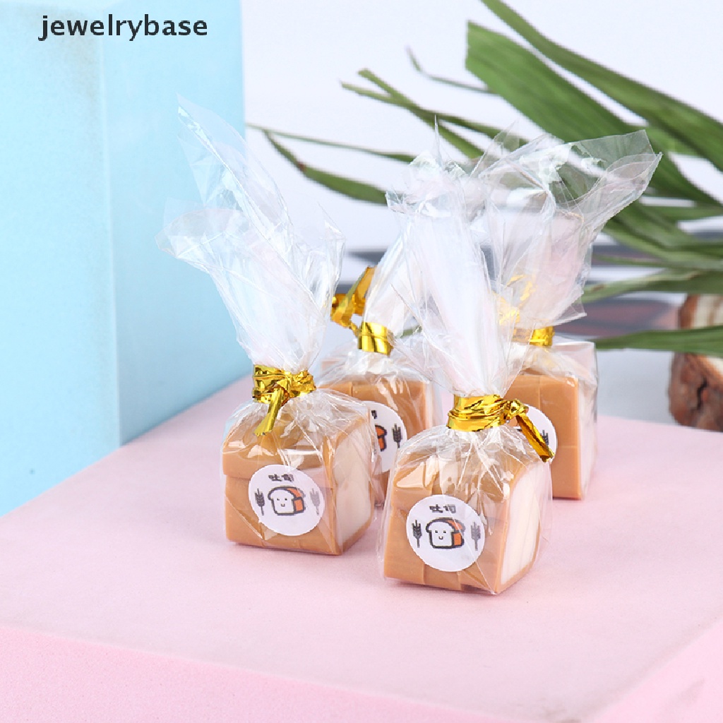 (jewelrybase) 2 Kantong Miniatur Roti Panggang Skala 1: 12 Untuk Dekorasi Rumah Boneka