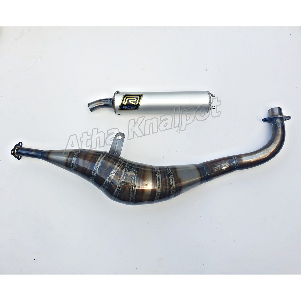 Knalpot RCB Fiz R Force1 Model Bm Power 2tak Silincer Almunium Las Plat