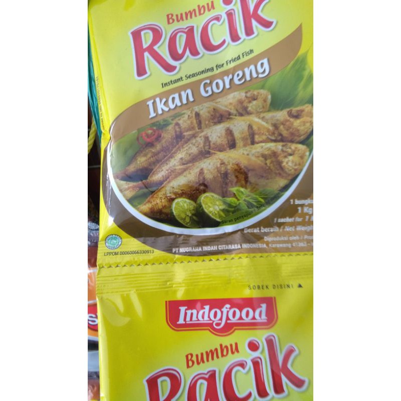 

racik ikan goreng 20gr