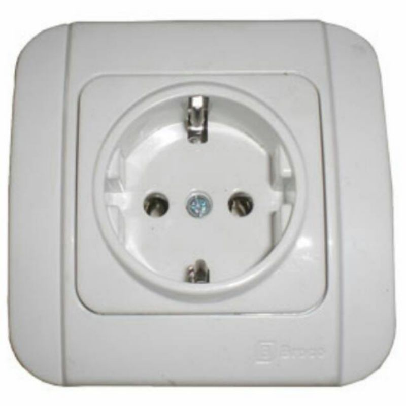 BROCO GALLEO IB STOP KONTAK ARDE PUTIH WHITE G151 G15155S STOPKONTAK INBOW TANAM