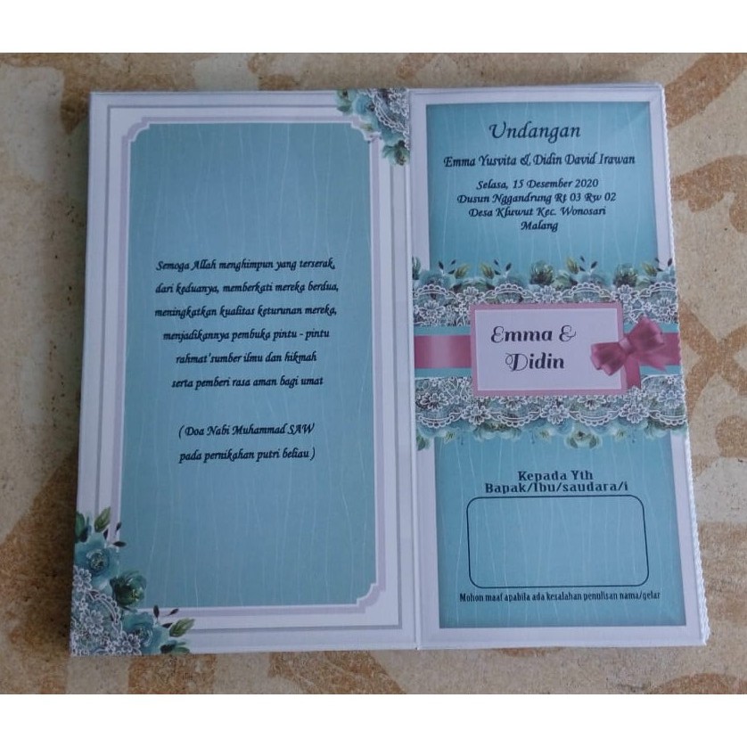 Blangko Undangan Salma 176 murah adcomp mojokerto