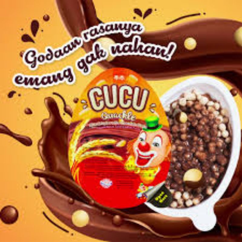 

cucu quackle isi 24x 15g snack beras dengan coklat pasta