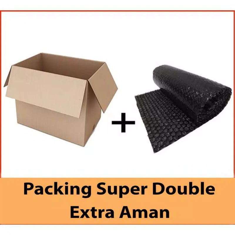 

Tambahan dan pengaman packing - Buble wrap dan kardus packing