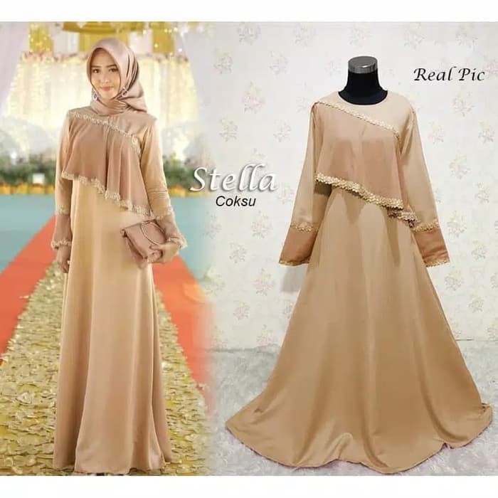 MUSLIMAH"Gamis Wanita Syari Pesta Terbaru Baju Muslimah Kekinian Termurah -"