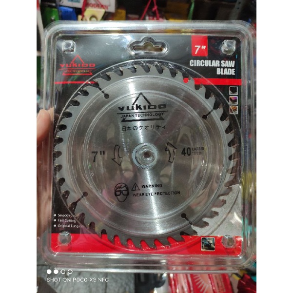 mata belah/mata potong kayu circularsaw 7in mata sirkel kayu 7&quot; 40T YUKIDO/circularsaw blade