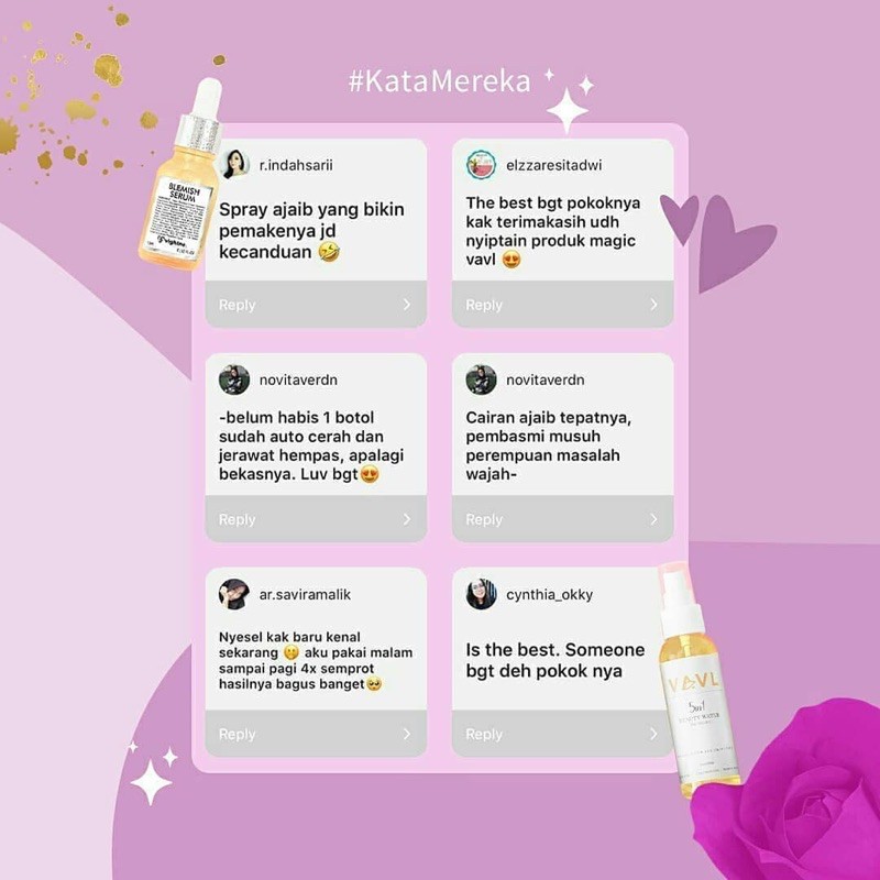 ORIGINAL VAVL BLEMISH SERUM VIGHTNE BY VIVALENTINE acne fight serum wajah whitening anti acne vavel