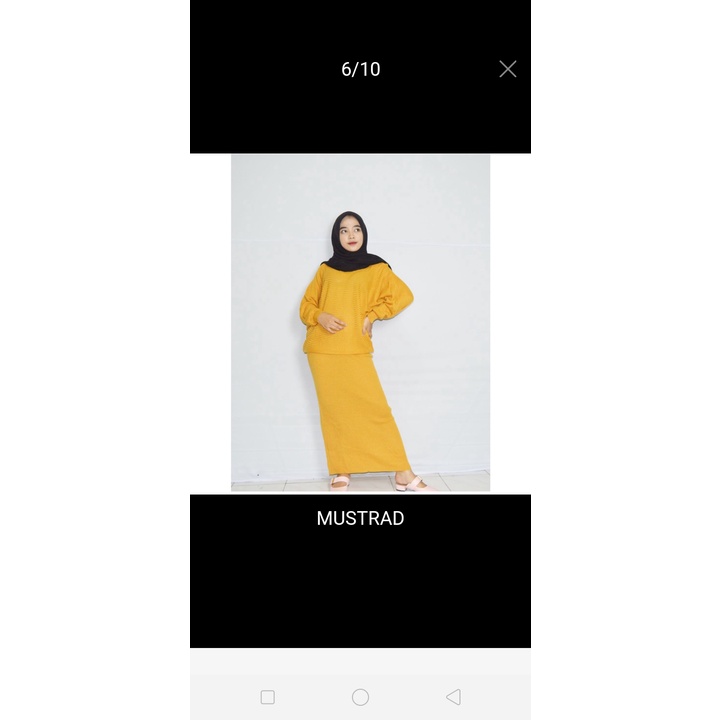 LASPERAL BATWING ONE SET / PAKAIAN WANITA SET RAJUT / SETELAN RAJUT SWEATER / PAKAIAN  2 IN 1 / BAJU SET WANITA VIRAL