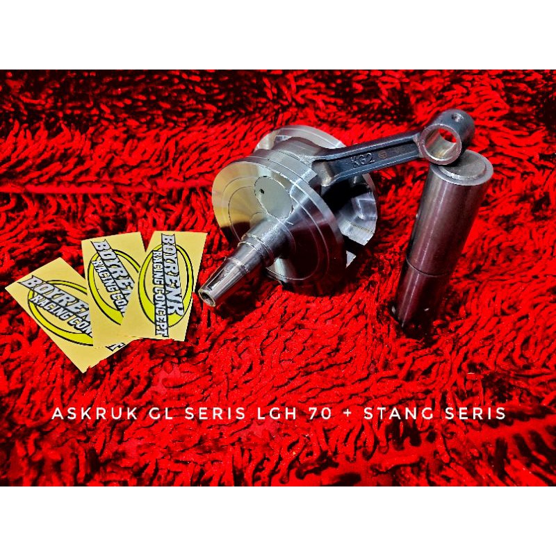 CRANSKSHAFT ASKRUK  KRUK AS GL SERIS AS PENDEK GESER TORSI FULL BALLANCE LANGKAH 68 - 70 - 72 - 74 - 76 - 78 - 80 - 82 - BOYRENK RACING