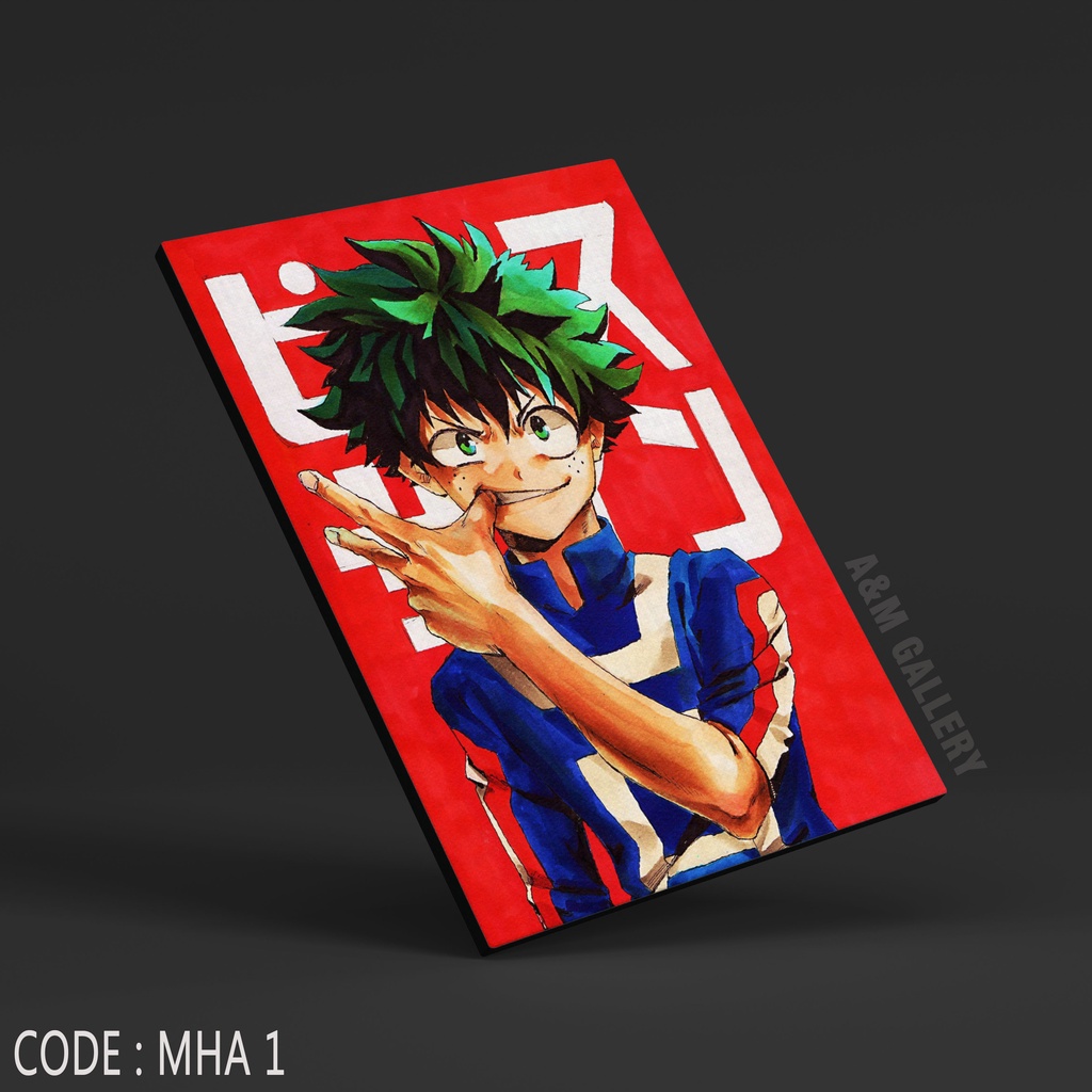 Poster Kayu MY HERO ACADEMIA Hiasan Dinding Dekorasi Kamar I Poster Kayu Anime Dekorasi Kamar - A&amp;M