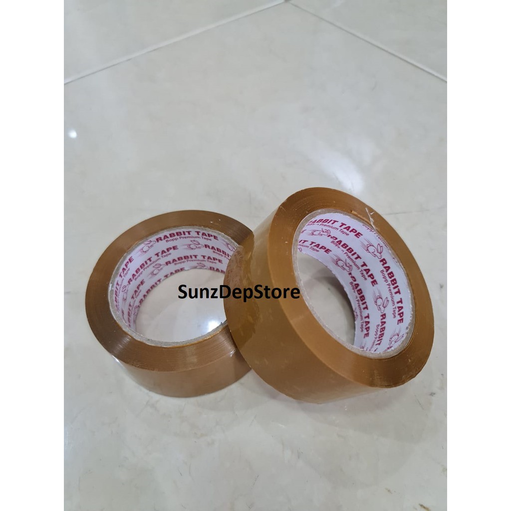 LAKBAN 2 INCH x 100 YARD / LAKBAN 45MM 100YARD 2INCH / KUALITAS LAKBAN DAIMARU (KHUSUS GOJEK/GRAB)