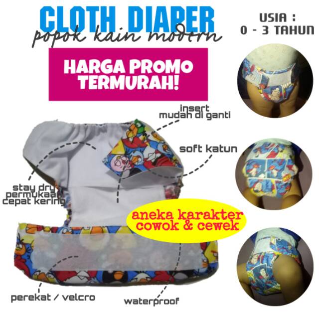 CLODI PEREKAT BIG SIZE KARAKTER COVER ONLY