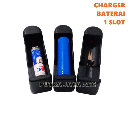 Charger Baterai 1 Slot 18650 Universal Charger ULTRAFIRE Single Batre Battery A AA