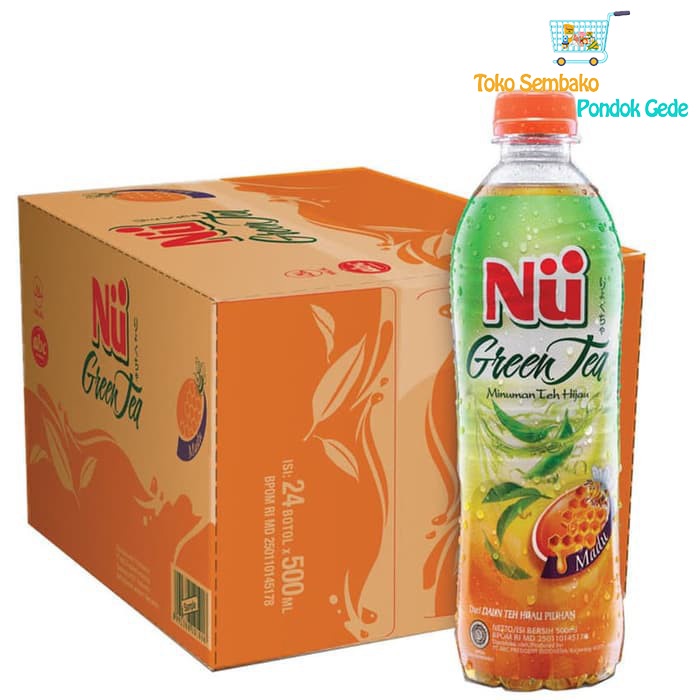 

Nu Green Tea madu 450 ml 1 dus 24 botol