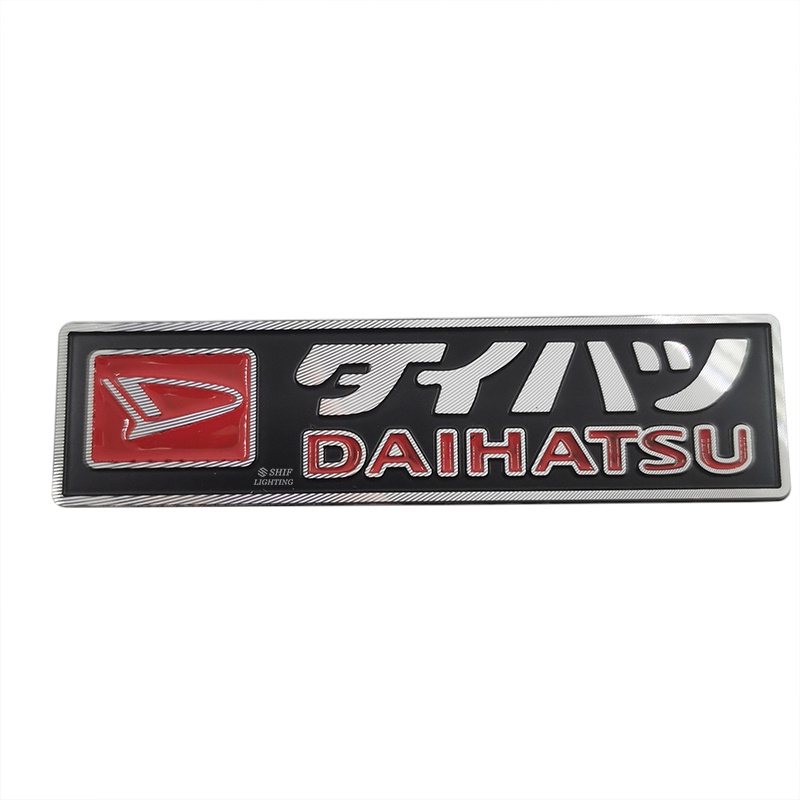 1pc Stiker Emblem Logo DAIHATSU Bahan Metal Untuk Bagasi Belakang Mobil