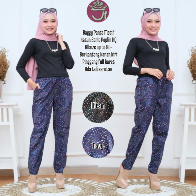 Celana katun stretch (XXL) MOTIF //CKS37-6