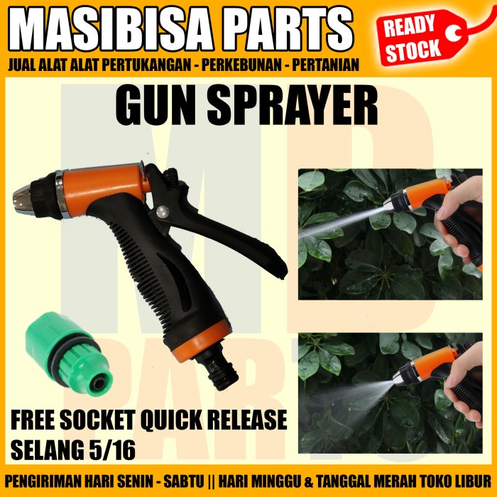 SPRAYER GUN / TEMBAKAN AIR TAMAN / CUCI MOBIL / MOTOR / AC