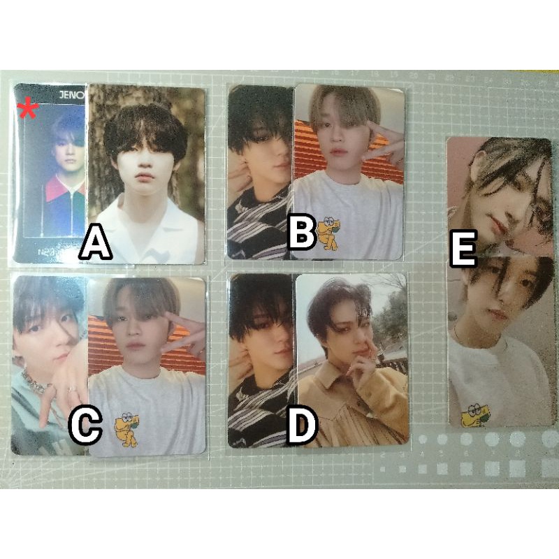 photocard pc jeno boring hello access card ac holo reload, renjun Chilling cafe, chenle dad mfal sun