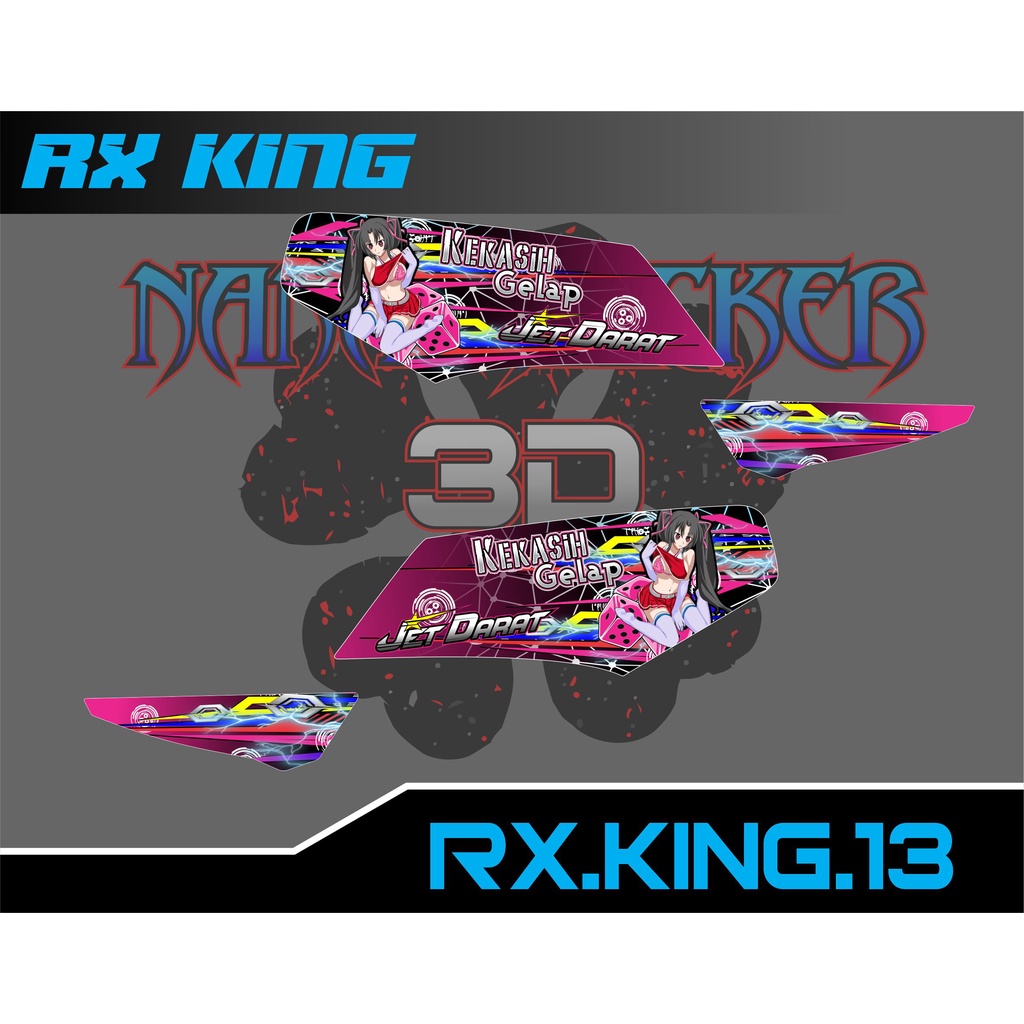 Striping RX King - Stiker Rx King List Variasi Motor STICKER RX KING CODE 13