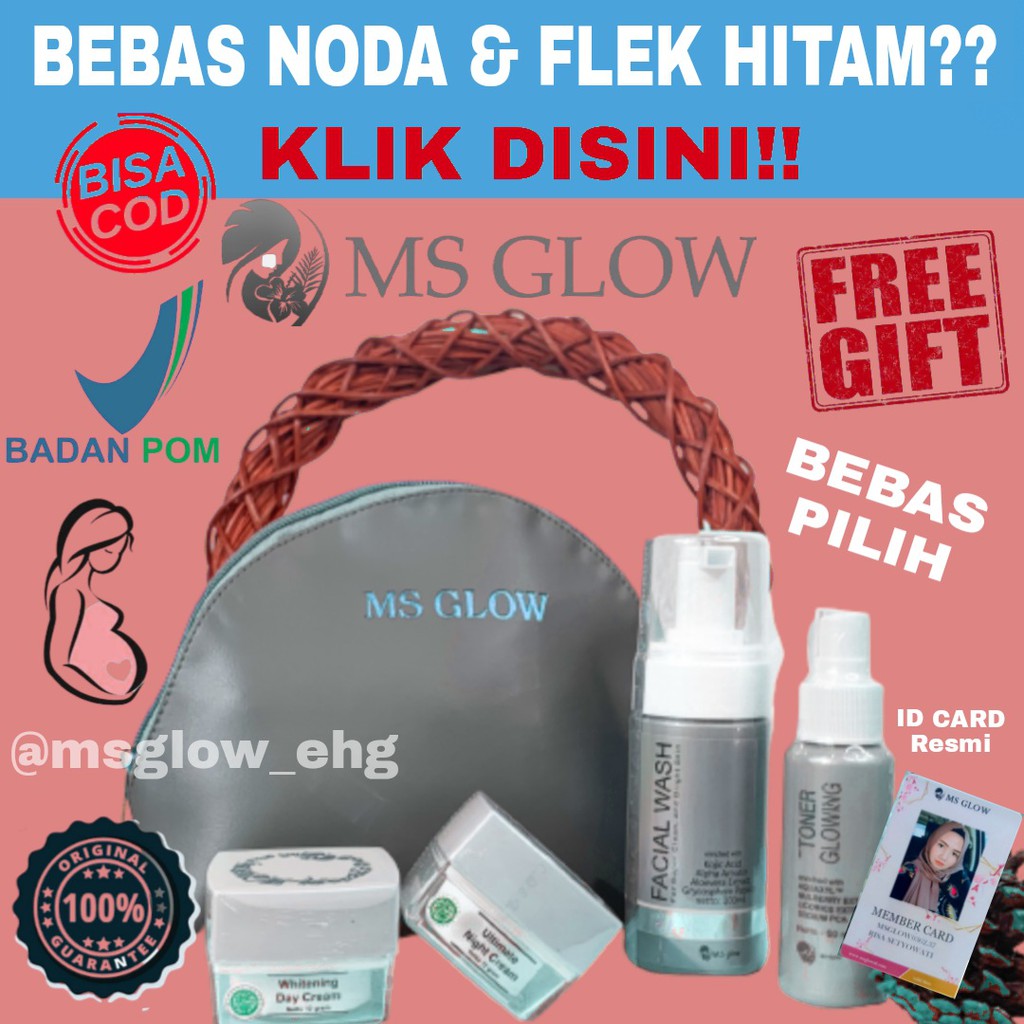 PERAWATAN WAJAH MS GLOW WHITENING MS GLOW ORI SERUM MS GLOW