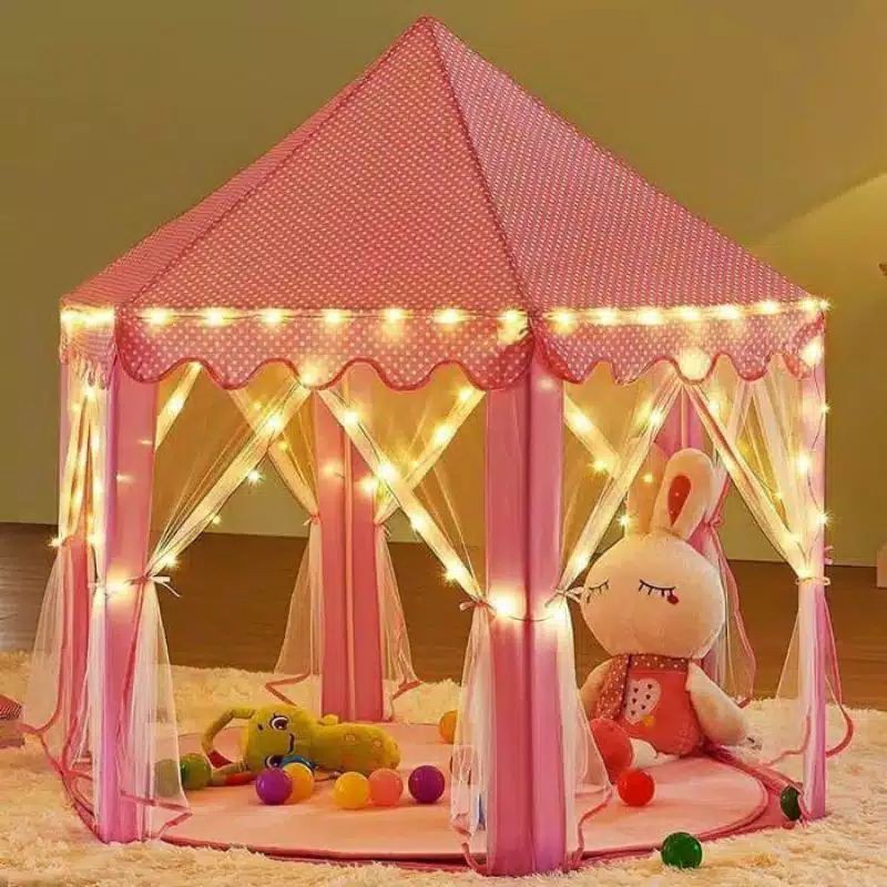 Tenda Main Anak Camping RS06- Tenda Princess Model Castle Kemah Kastel Mainan anak indoor