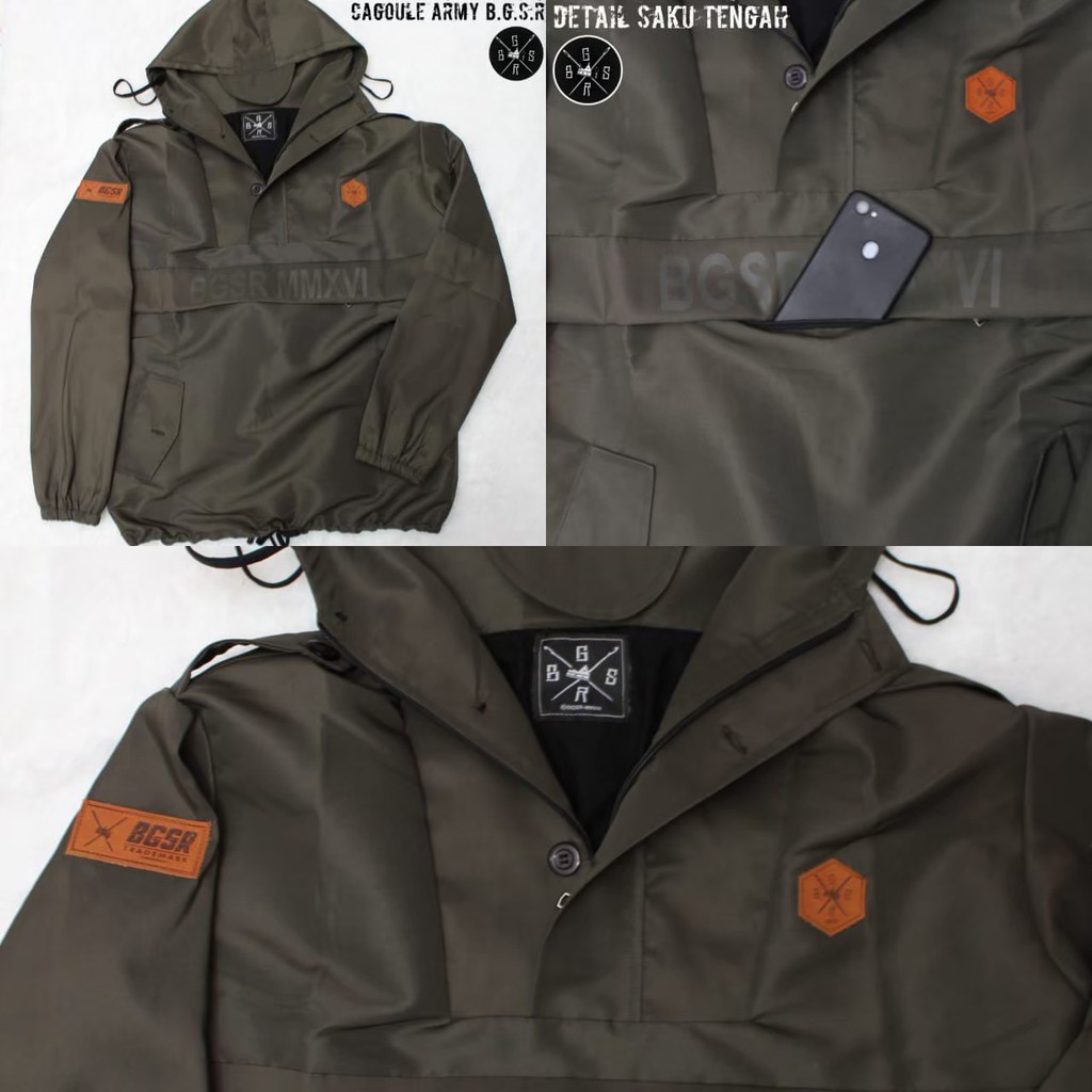 JAKET CAGOULE TASLAN WATERPROOF PRIA JAKET HOODIE OUTDOOR HIKING MOTOR BIKERS ANTI AIR TEBAL MURAH