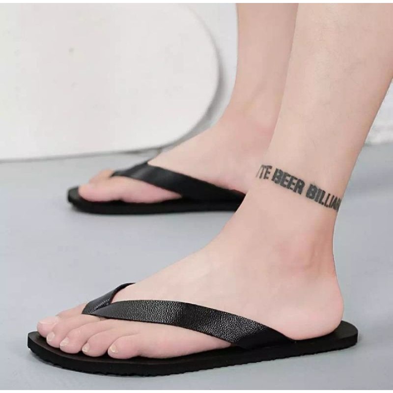 SANDAL JEPIT KULIT PRIA VOGGU PRIA TRENDY