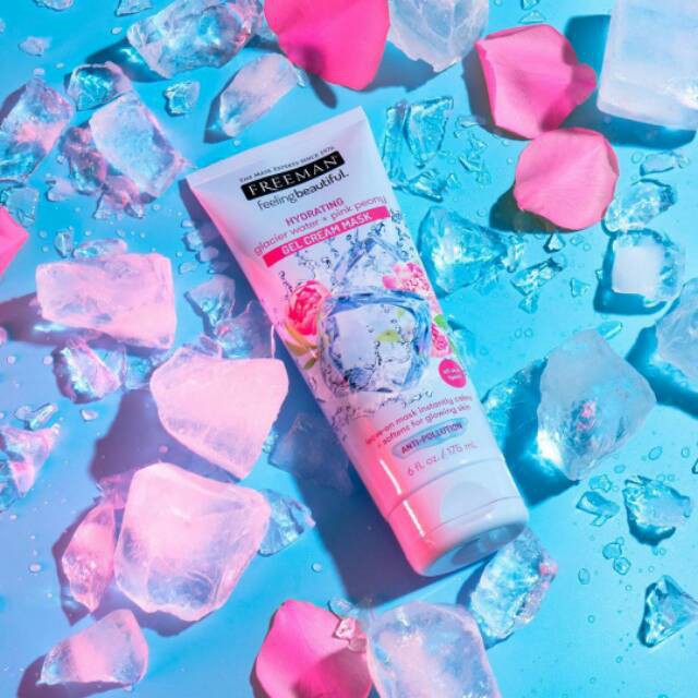 Freeman Hydrating Glacier Water + Pink Peony Gel Cream Mask 175ml