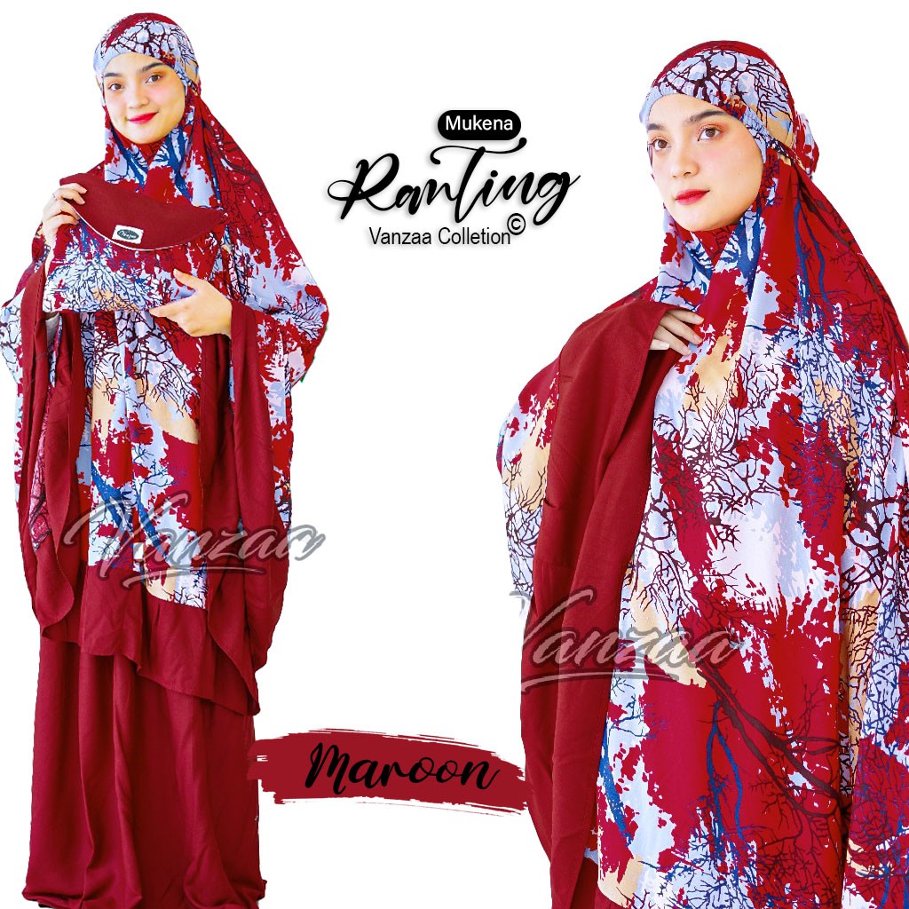 Mukena Bali Motif  Premium ORIGINAL VANZAA | MUKENA DEWASA | MUKENA MURAH 2021 ADEM