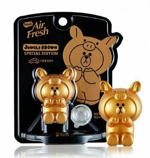 GOLD PIGGY BROWN Home'z Air Freshener for Car