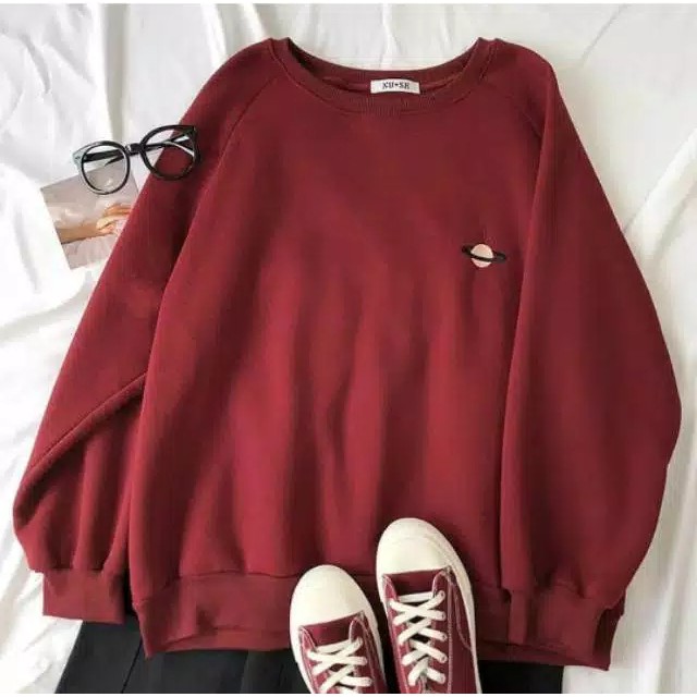 SATURNUS SWEATER UNISEX - SWEATER TEBAL HALUS TERLARIS