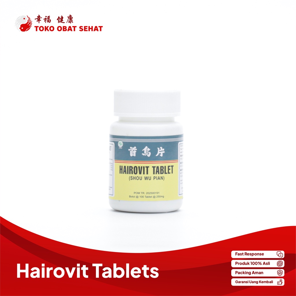 HAIROVIT obat penumbuh rambut - rambut rontok - penyubur rambut