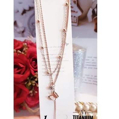 Titanium kalung wanita cantik n166