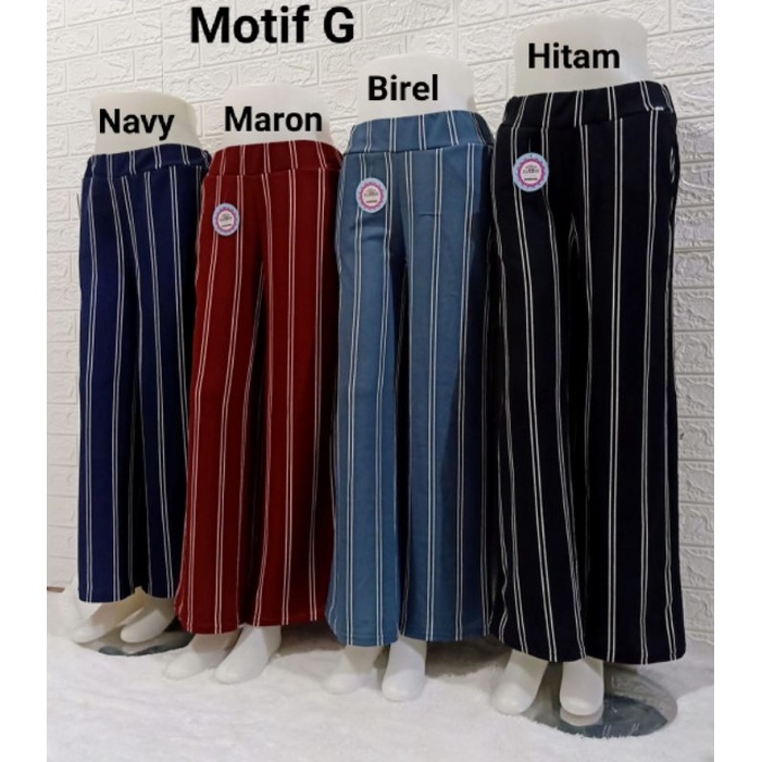 Kulot Panjang Crepe Celana Panjang Cewek Dewasa Wanita Murah-4