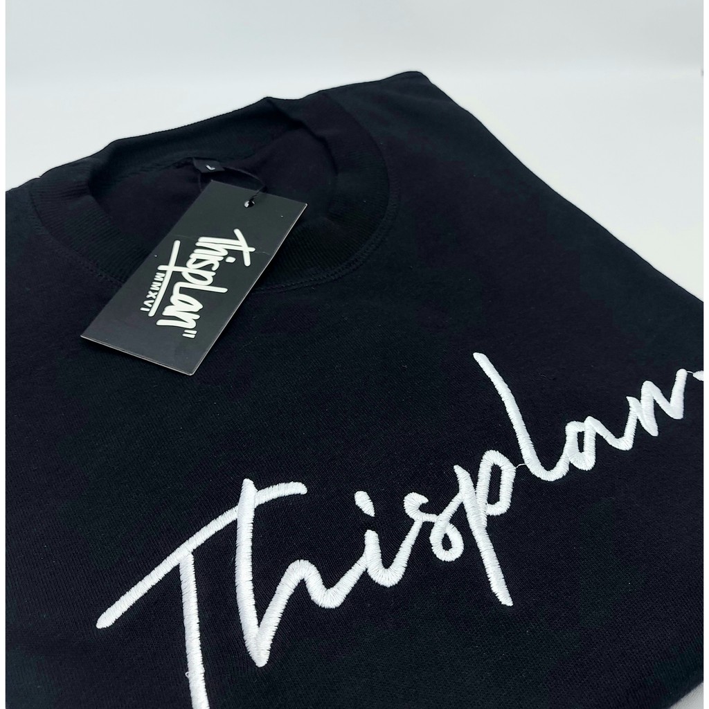 CREWNECK THISPLAN LOGO BASIC BLACK