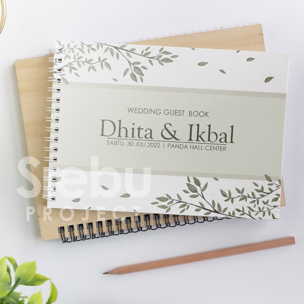 

(SR004) Buku Tamu Pernikahan Hardcover dan Softcover murah / Guest Book Isi 310 Tamu