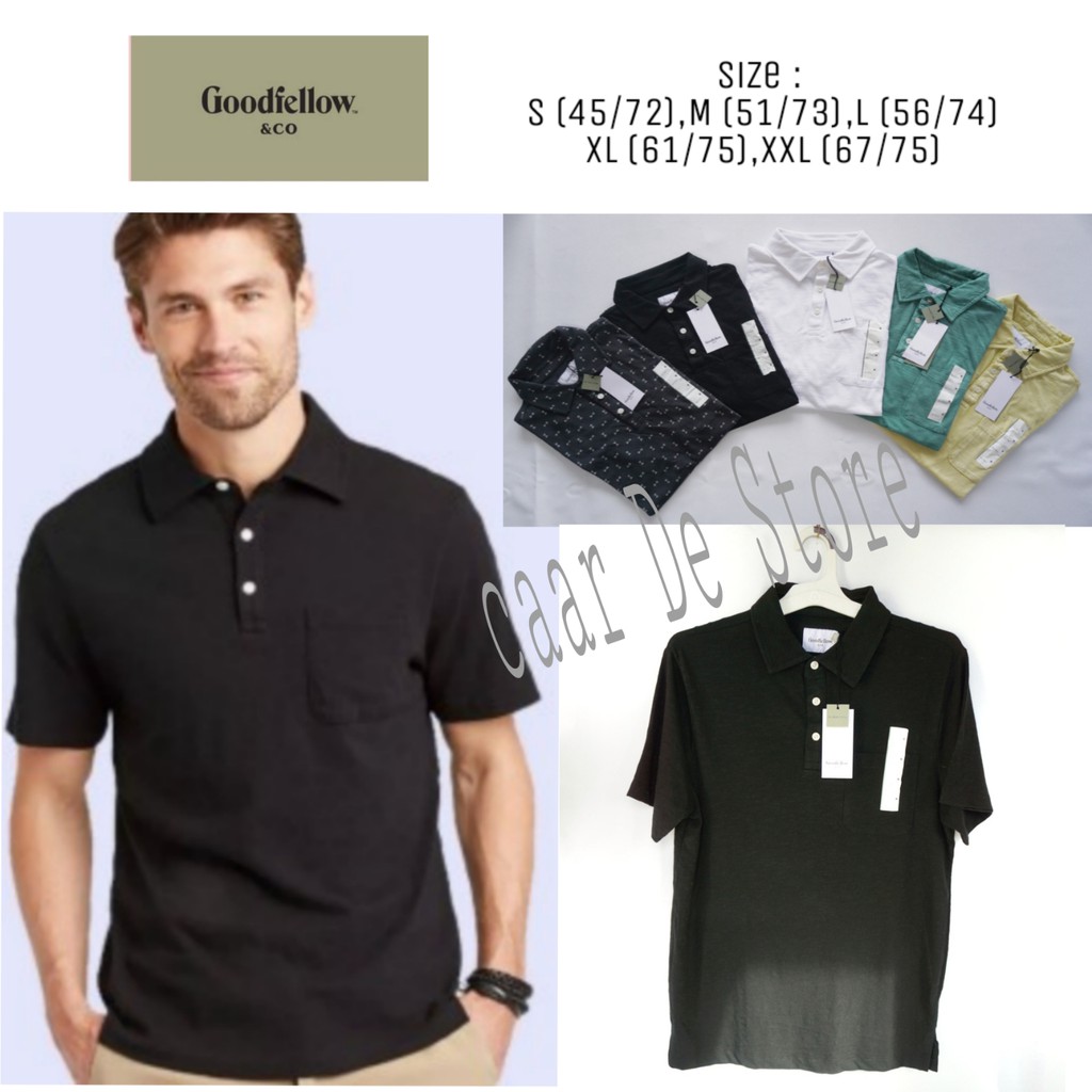 GoodFellow Men Polo Shirt - Atasan Kaos Pria Original