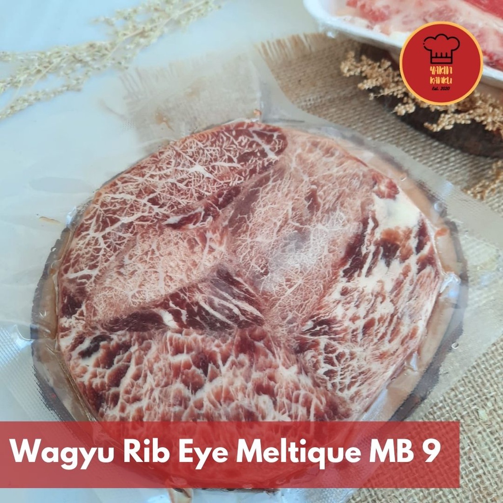 

Aust.Wagyu Rib eye Meltique Marbling 8-9 / Daging sapi Steak/Daging Grill Cut 200 gr