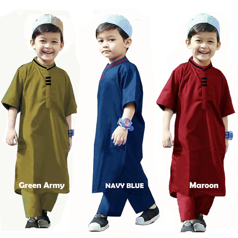 BAJU KOKO TURKI ANAK LAKI-LAKI / SETELAN GAMIS LUCU BAHAN KATUN TOYOBO PREMIUM