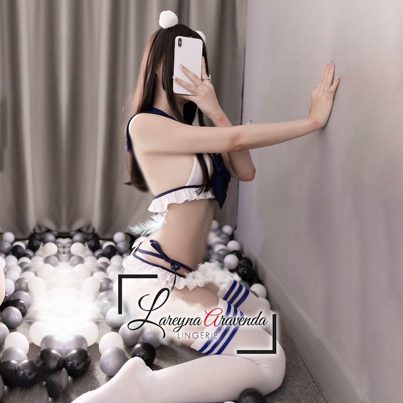 Set Lingerie + CD Seksi Model Costume Seragam Sailor Fashion LG269