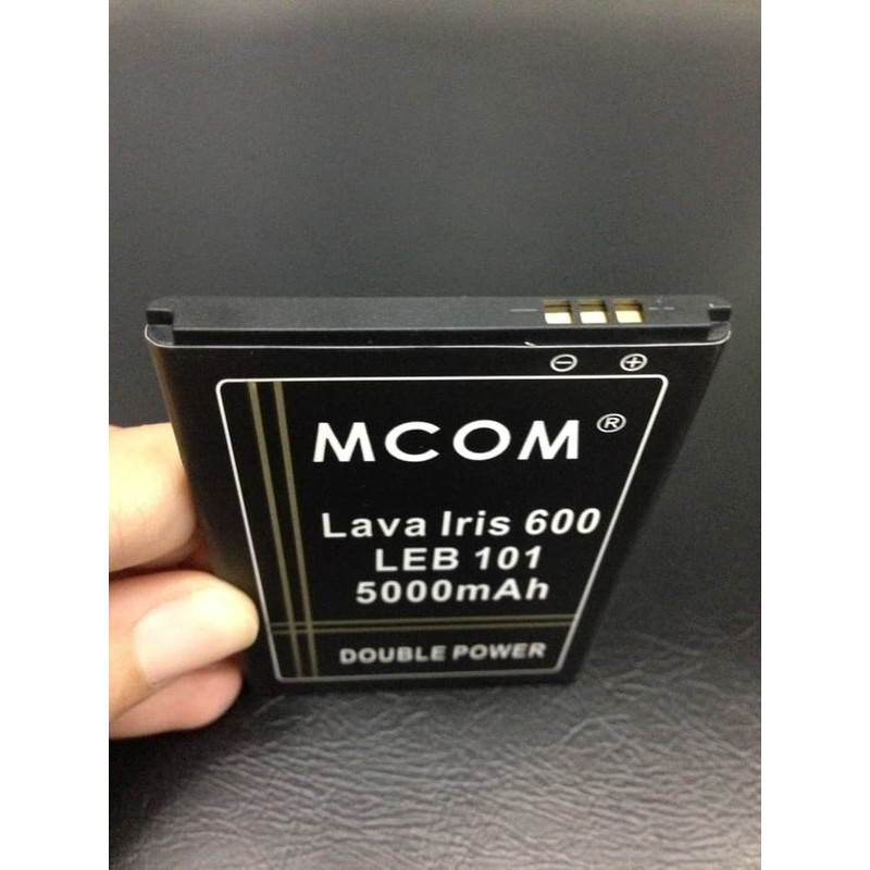 Battery Batre Baterai Double Power Mcom Lava Iris 600 W600 LEB101