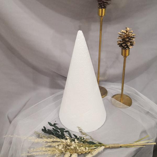 ❉ kerucut T30 D 15 cone dummy Cake styrofoam /gabus /sterofoam ➳