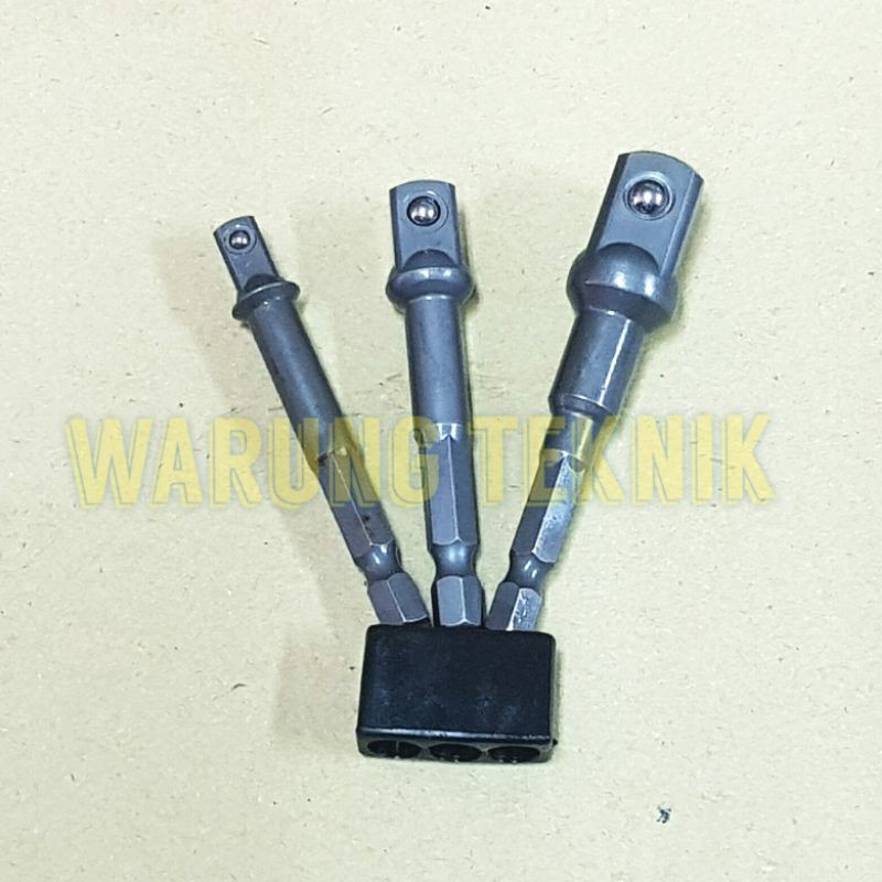 JACKGEN HEX SHANK IMPACT ADAPTER POWER EXTENSION BAR 3 PCS