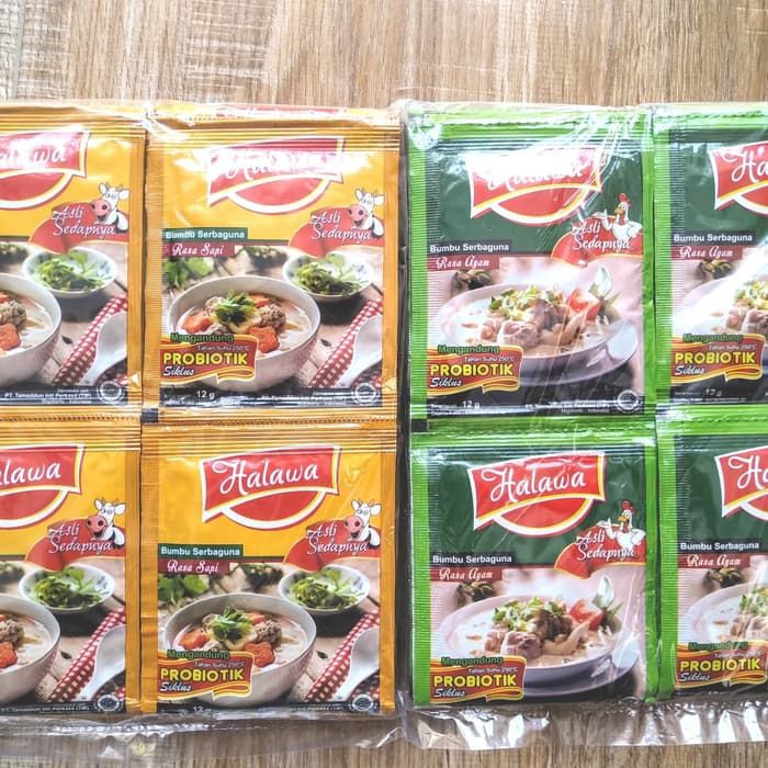 

TERMURAH HALAWA BUMBU PENYEDAP MASAKAN MSG ORGANIK Per 12pcs