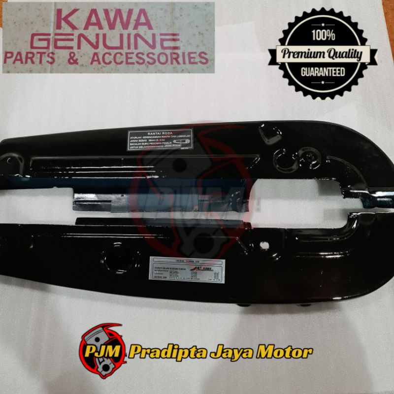 Katengkas Tutup Rantai Yamaha Alfa Nos - Kawa - Silver Hitam