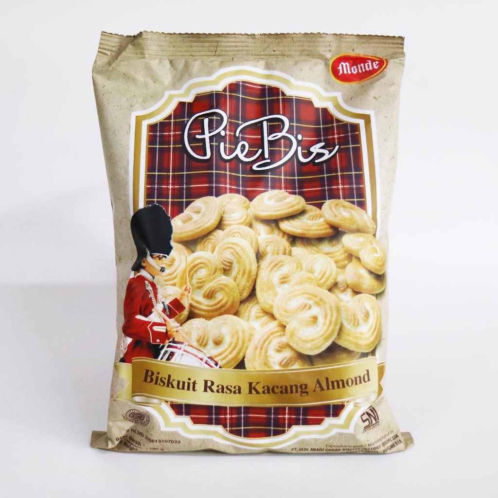 

MONDE PIEBIS BISKUIT RASA KACANG ALMOND 190 GRAM