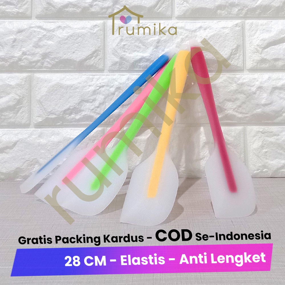 Solet Sambal / Sodet Teflon / Spatula / Solet Silicone 28 CM - Tahan Panas