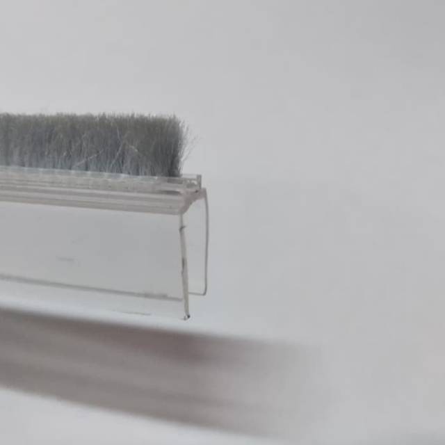 Klip seal penahan air shower kamar mandi mohair kaca pintu sliding