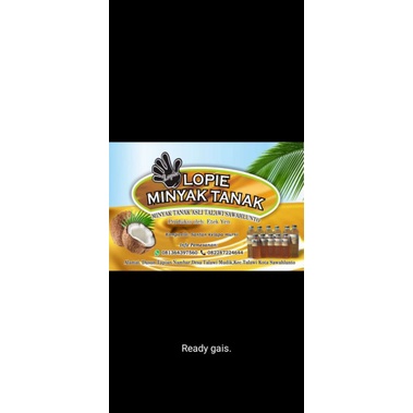 

Minyak Tanak Kelapa Khas Talawi, (Sawahlunto_Padang)