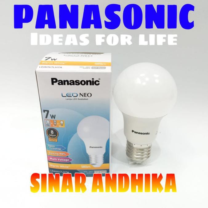 Kusus Hari Ini Lampu Led Bulb Neo Panasonic 7 Watt Putih 540Lm - Putih Murah